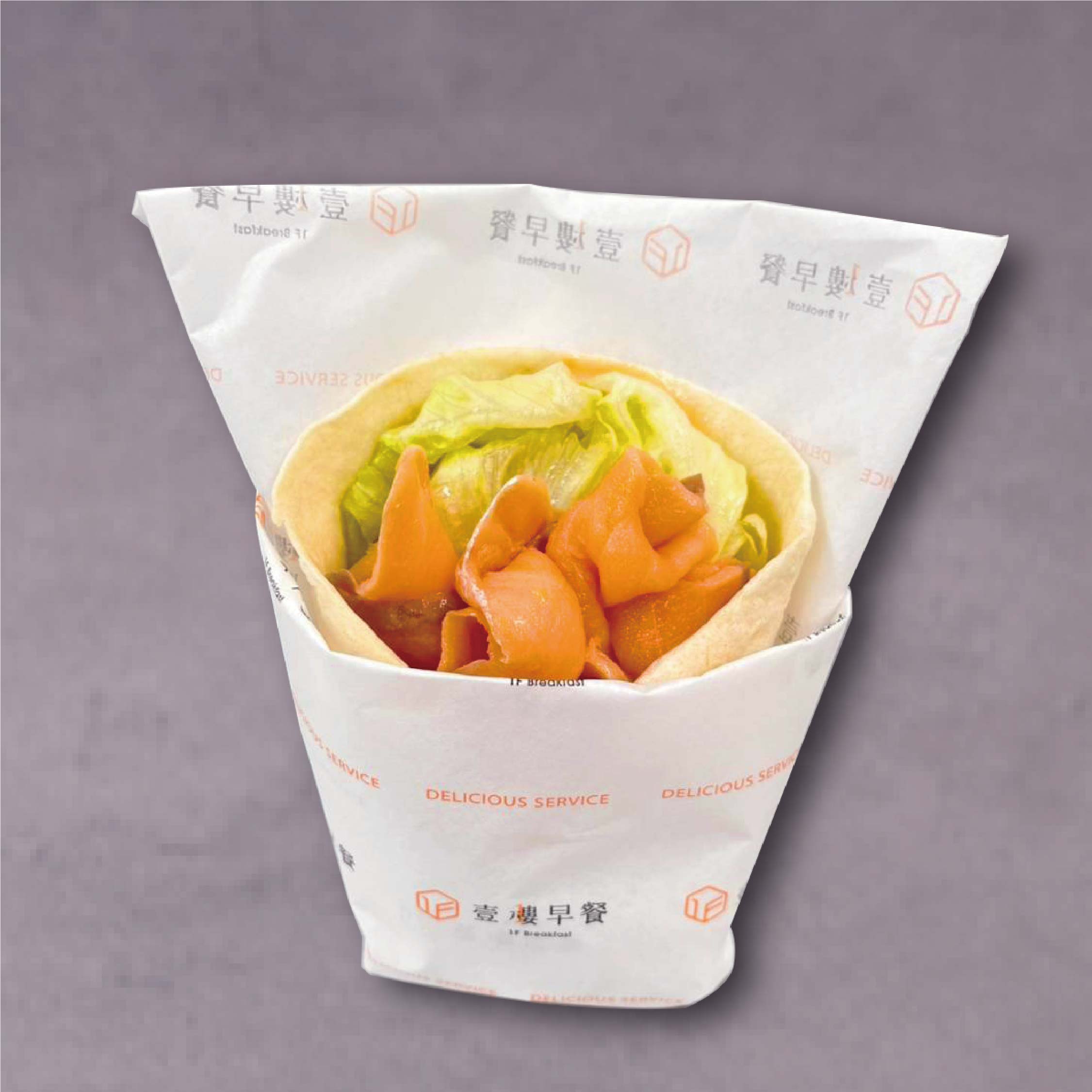 煙燻鮭魚墨西哥捲